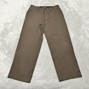 Eddie Bauer Pants Mens 34X30 Brown Chino Straight Relaxed Plaid